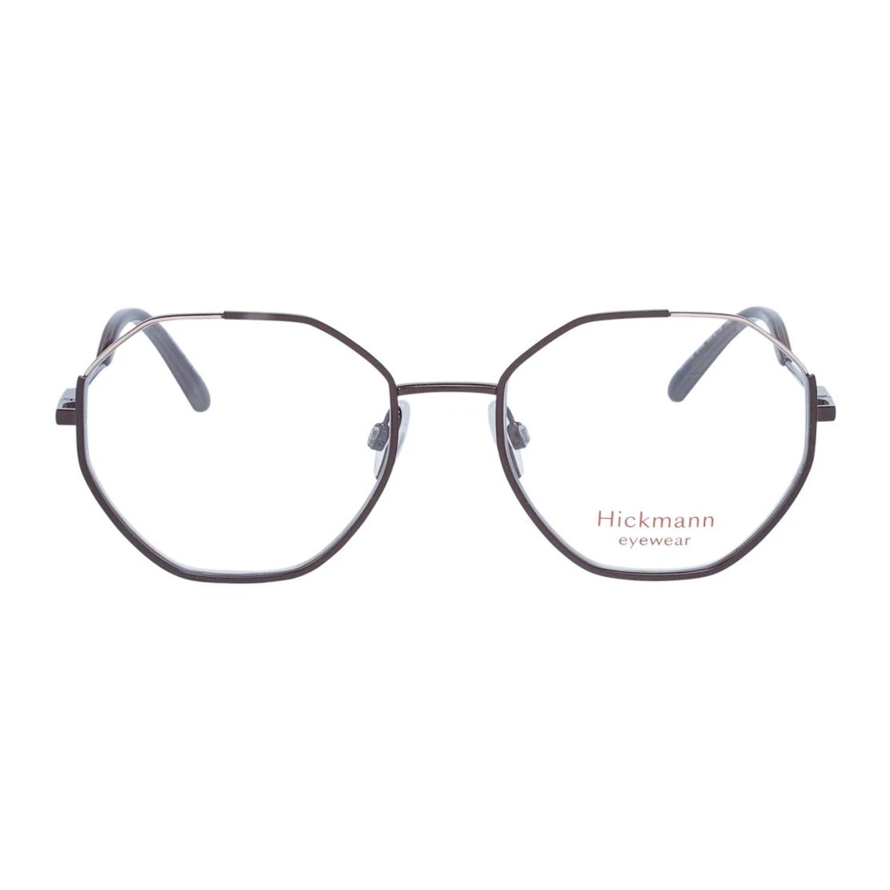 Ana Hickmann Zwarte Metalen Ronde Optische Frames Black Dames