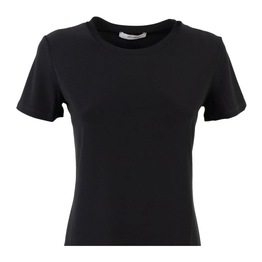 Max Mara Zwarte T-shirt Bugia Black Dames