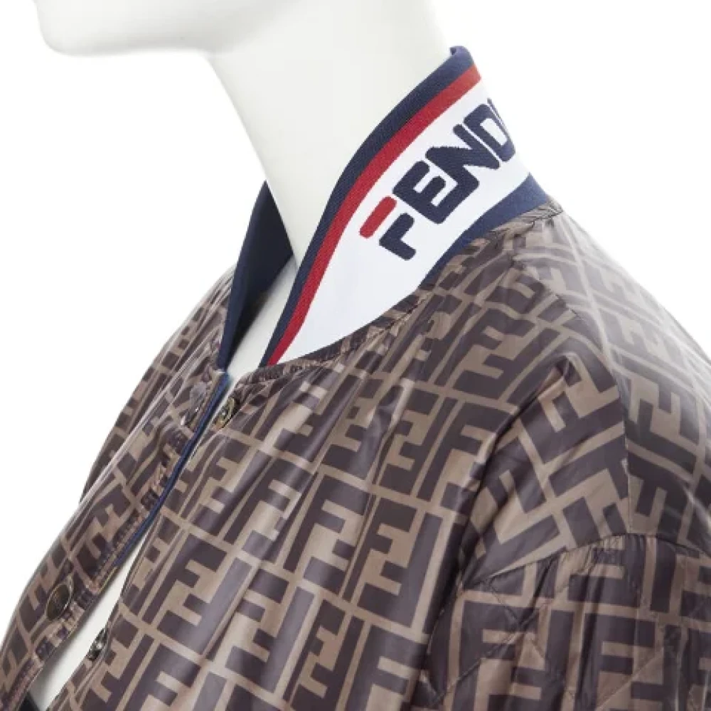 Fendi Vintage Pre-owned Silk outerwear Multicolor Dames