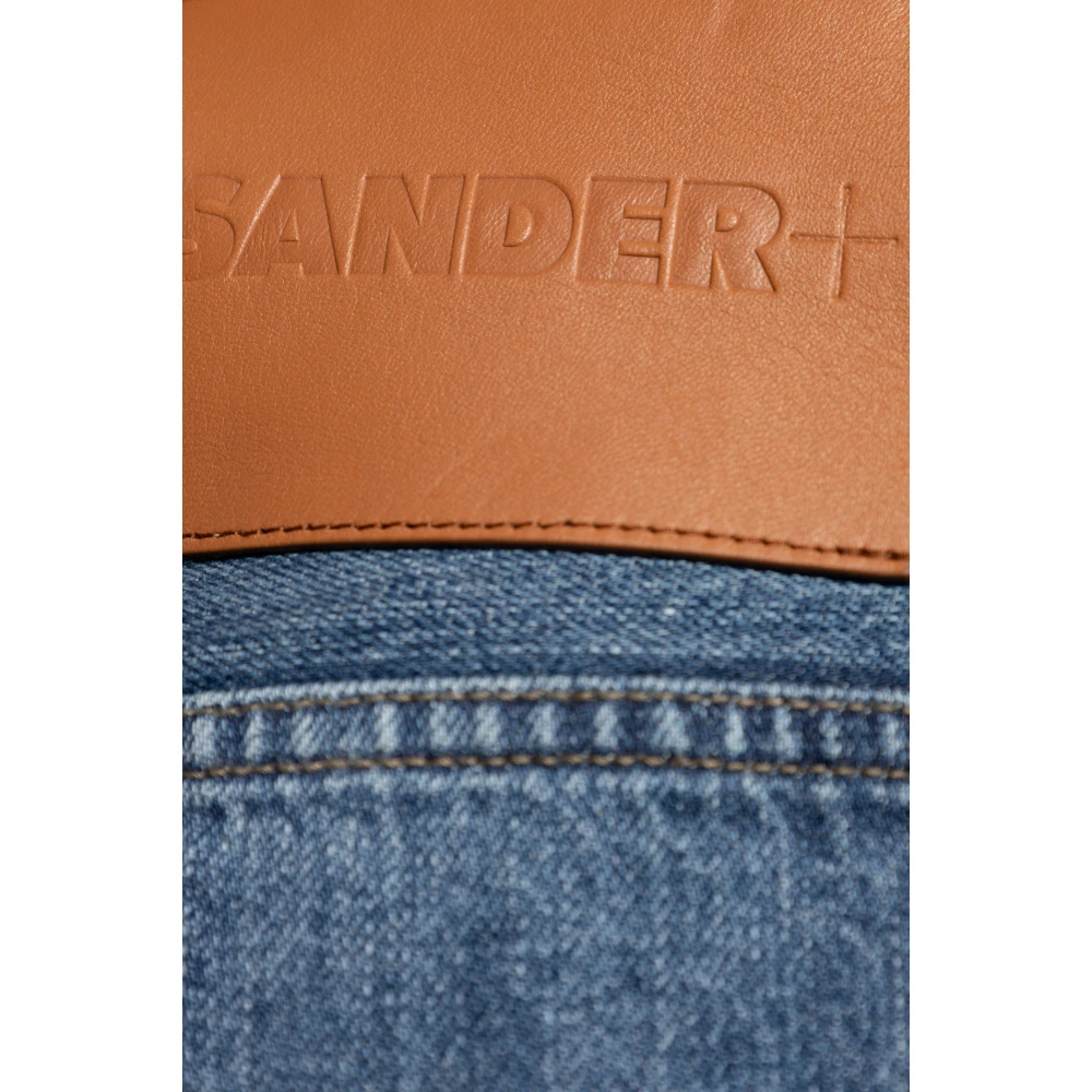 Jil Sander Jeans met logo Blue Heren