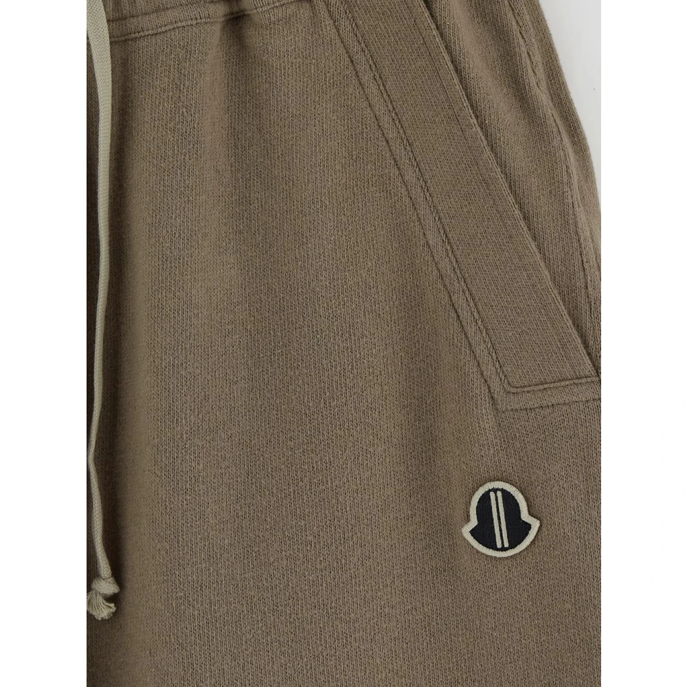 Moncler Katoenen Jogger Broek Gray Dames
