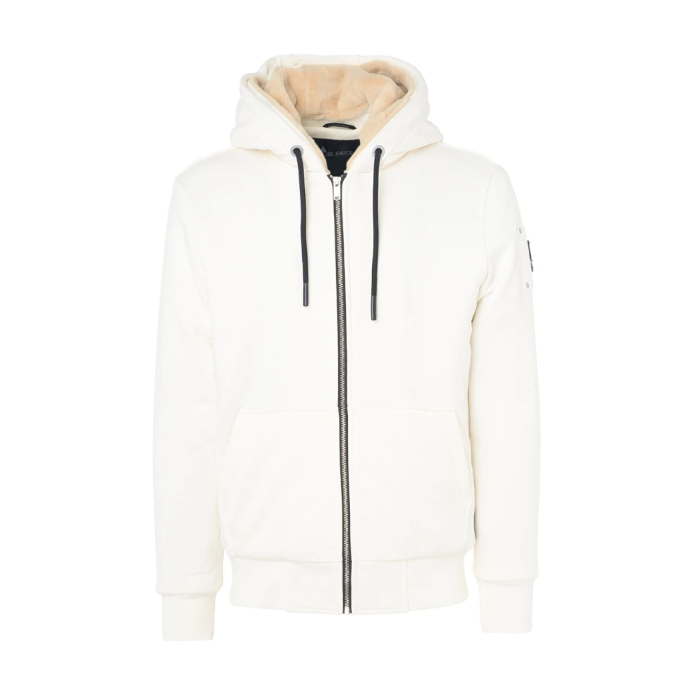 Moose Knuckles Klassieke Bunny Ivoor Hoodie White Heren