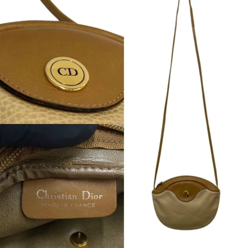Dior Vintage Pre-owned Fabric dior-bags Brown Dames