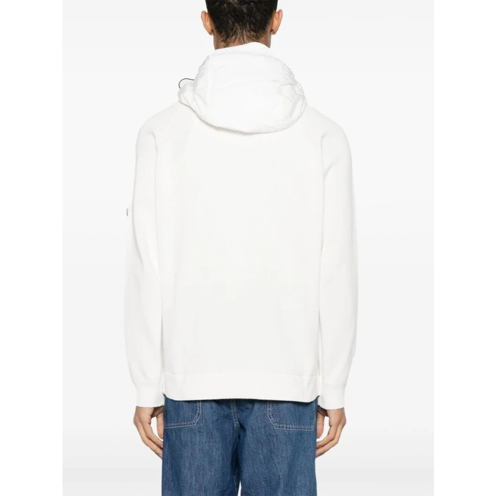 C.P. Company Witte Hoodie White Heren