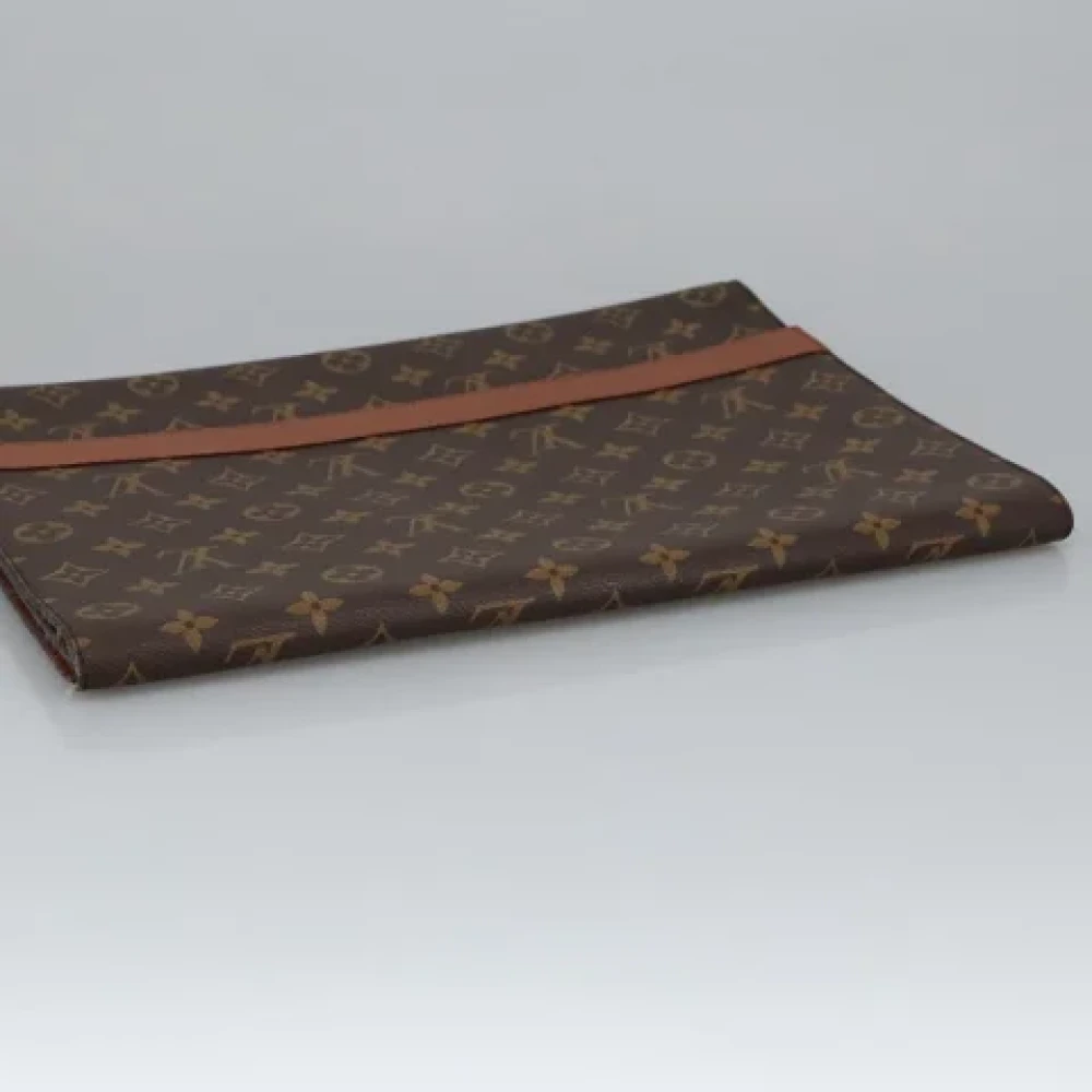 Louis Vuitton Vintage Pre-owned Canvas clutches Brown Dames