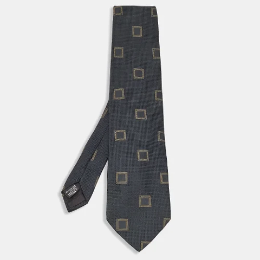 Armani Pre-owned Silk home-office Blue Heren