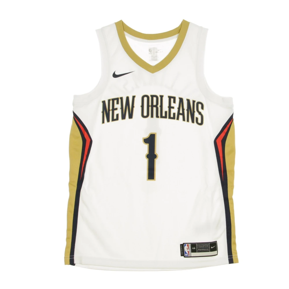 Nike Basketbalshirt Association Edition 2020 Zion Williamson Neopel White Heren