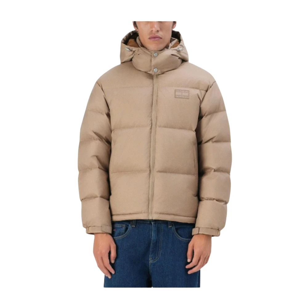 Tommy Hilfiger Men's Beige Alaska Puffer - Winter Jackets - Xl - Jackets