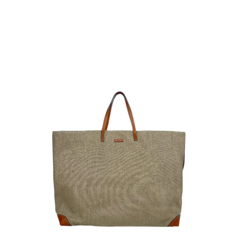 Gucci Vintage Pre-owned Leather gucci-bags Beige Dames