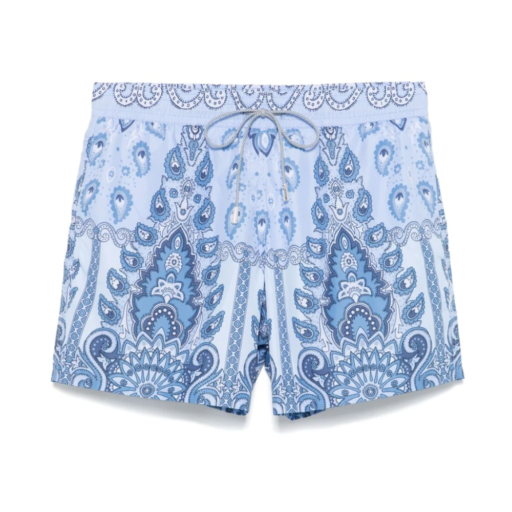 ETRO Lichtblauwe Mesh Zwemshorts Blue Heren