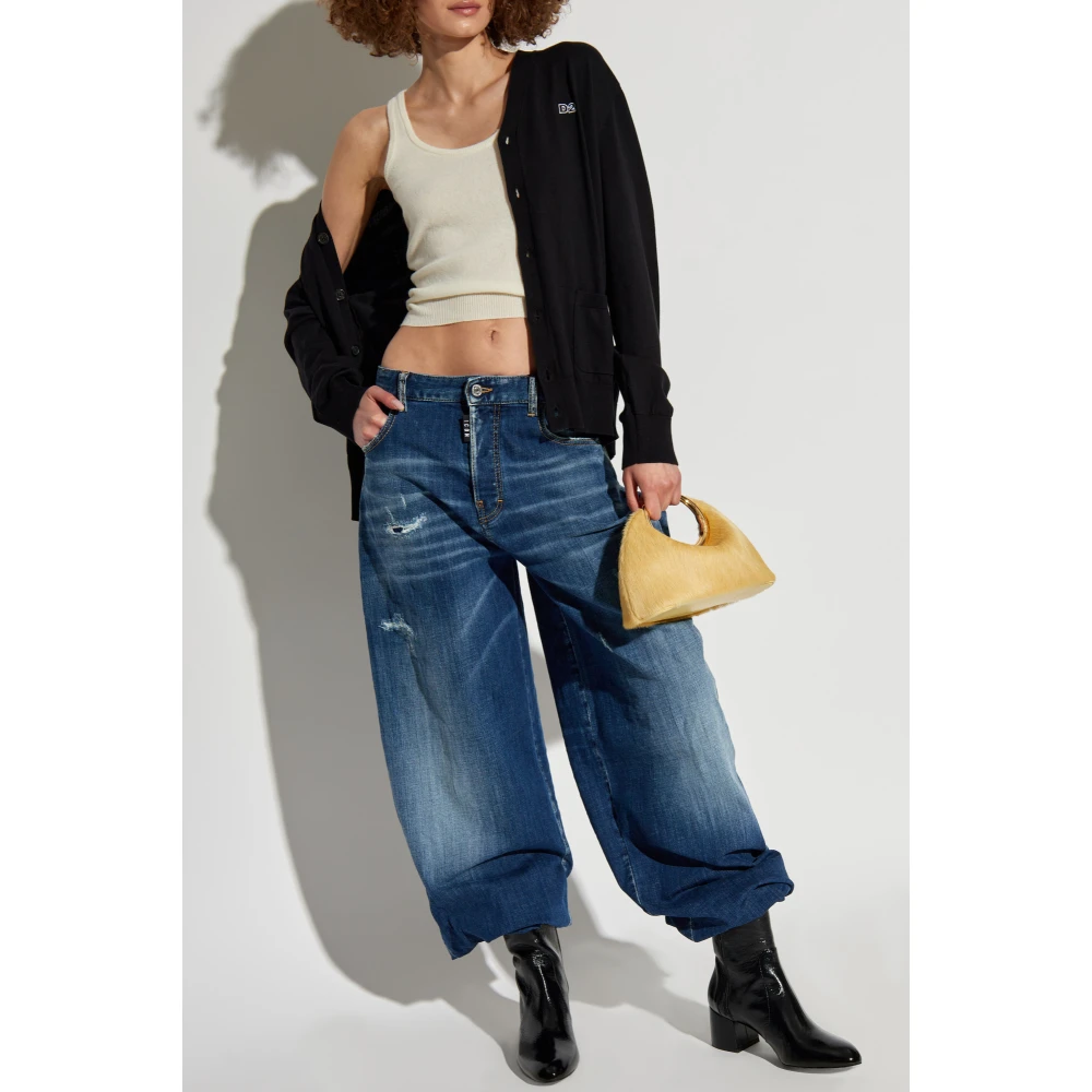 Dsquared2 Knoop-up Cardigan Black Dames