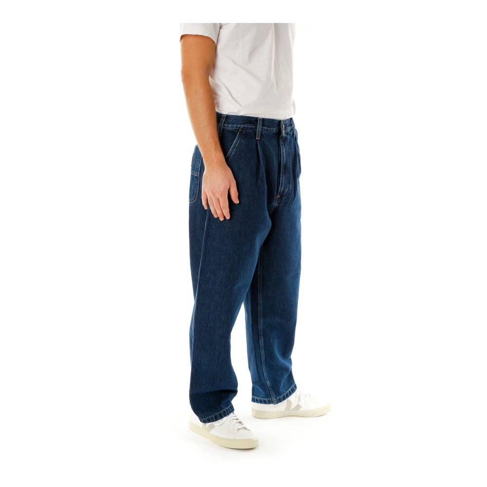 Carhartt WIP Losvallende Tapered Fit Denim Jeans Blue Heren