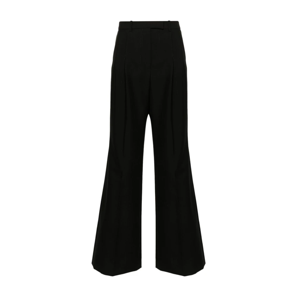 Givenchy Gestreepte Wijde Pijp Broek Black Dames