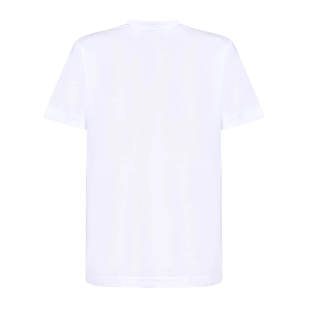 Stone Island Witte Katoenen T-shirt White Heren