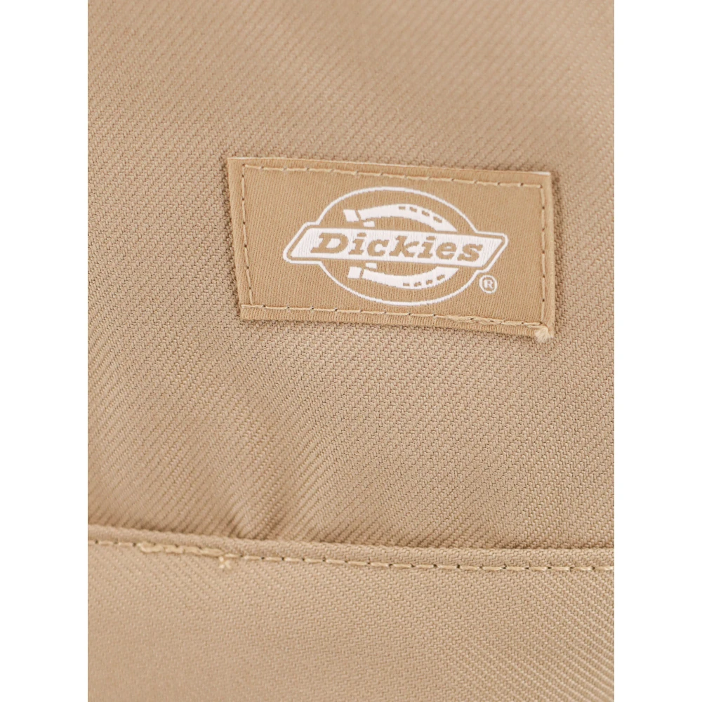Dickies Wollen Blend Logo Shirt Beige Heren