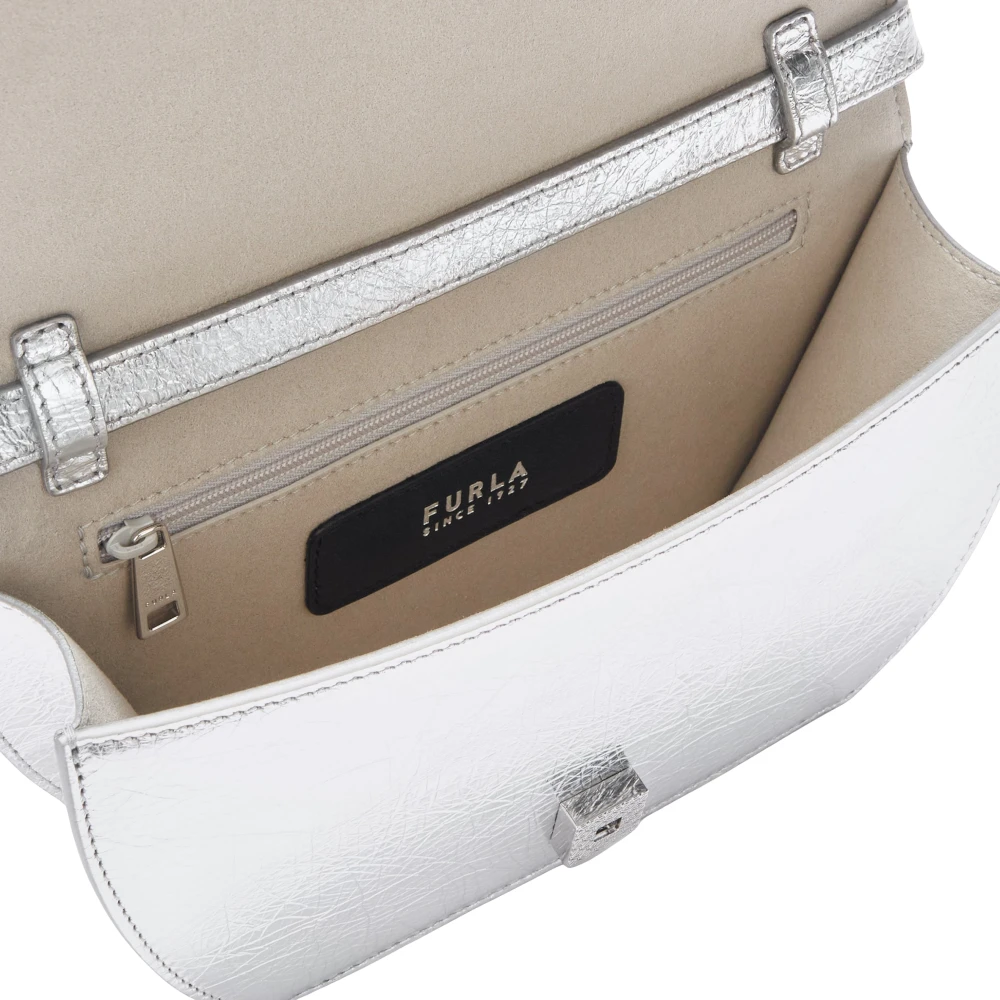 Furla Geometrische Sfera Crossbody Tas Gray Dames