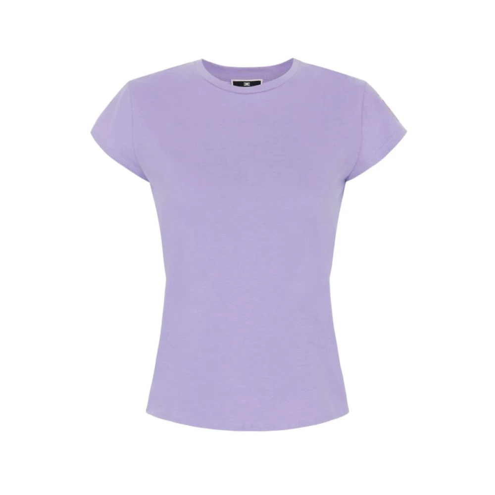 Elisabetta Franchi Stijlvolle T-Shirt Purple Dames
