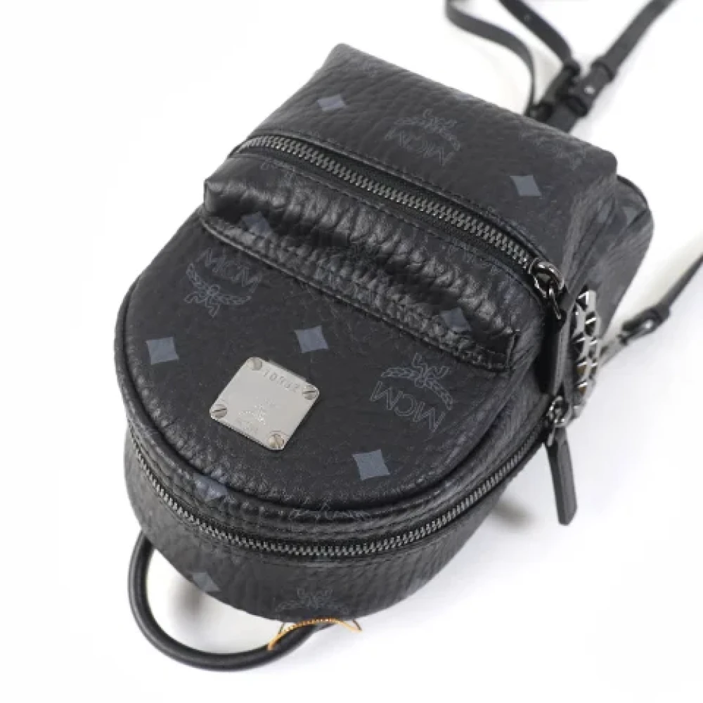MCM Pre-owned Leather backpacks Black Dames