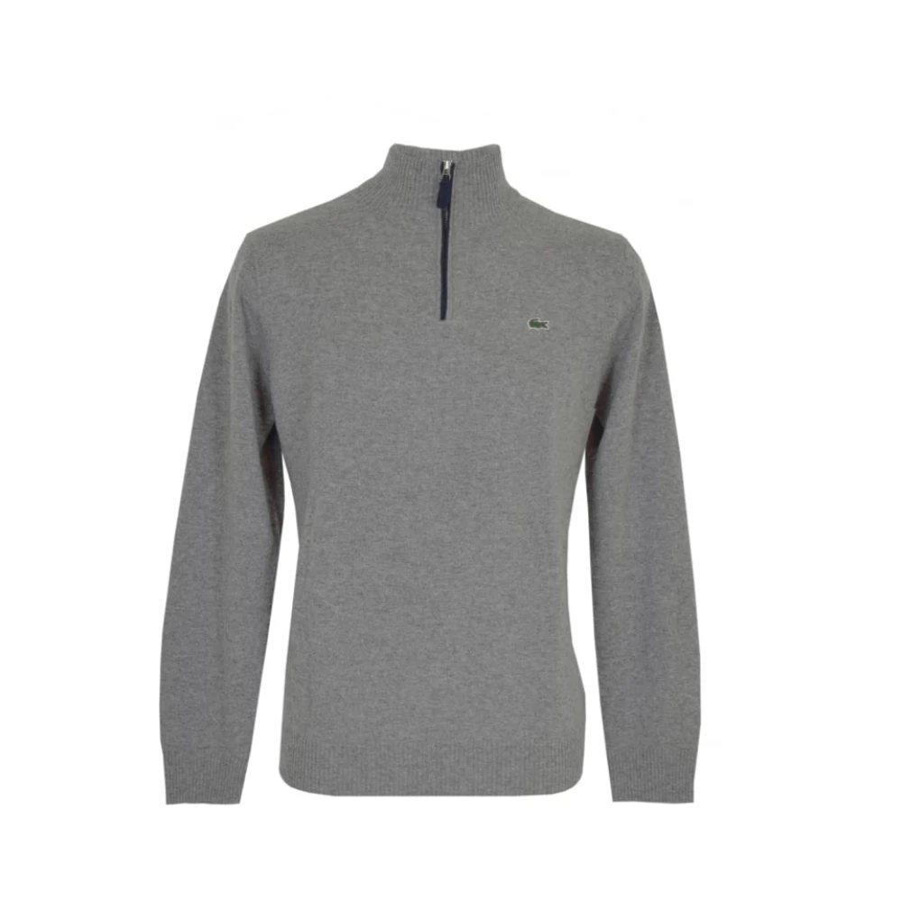 Lacoste Premium Wol Jersey Sweater Gray Heren