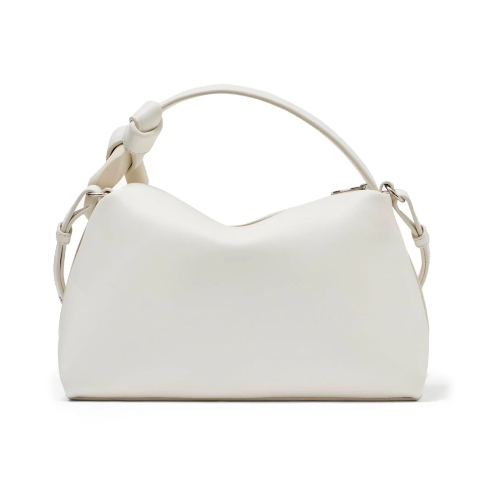 JW Anderson Gestructureerd Lederen Witte Top Handvat Tas White Dames