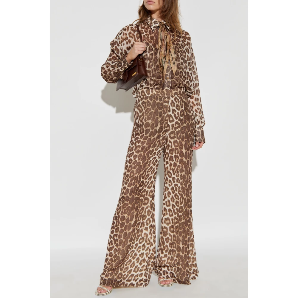 Zimmermann Dierenprint Broek Beige Dames
