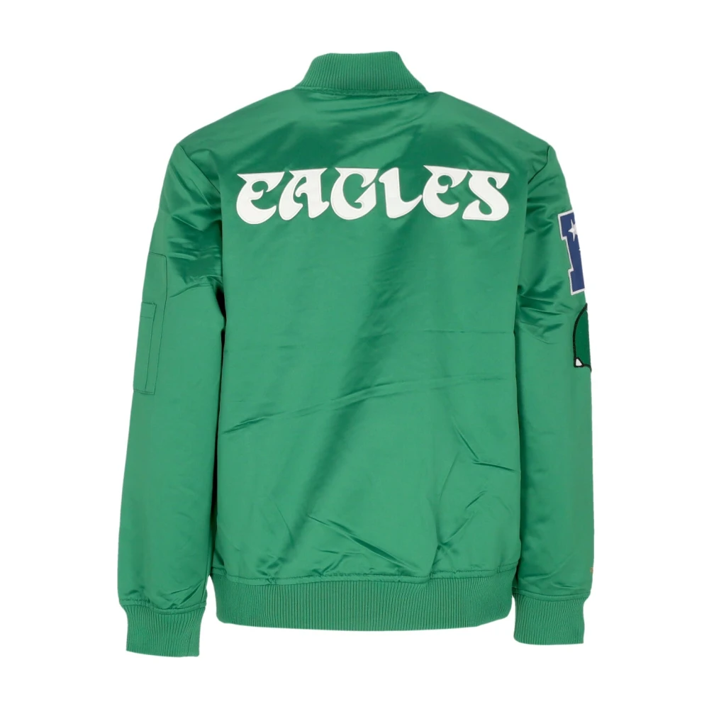 Mitchell & Ness Philadelphia Eagles Lichtgewicht Satijnen Bomberjack Green Heren