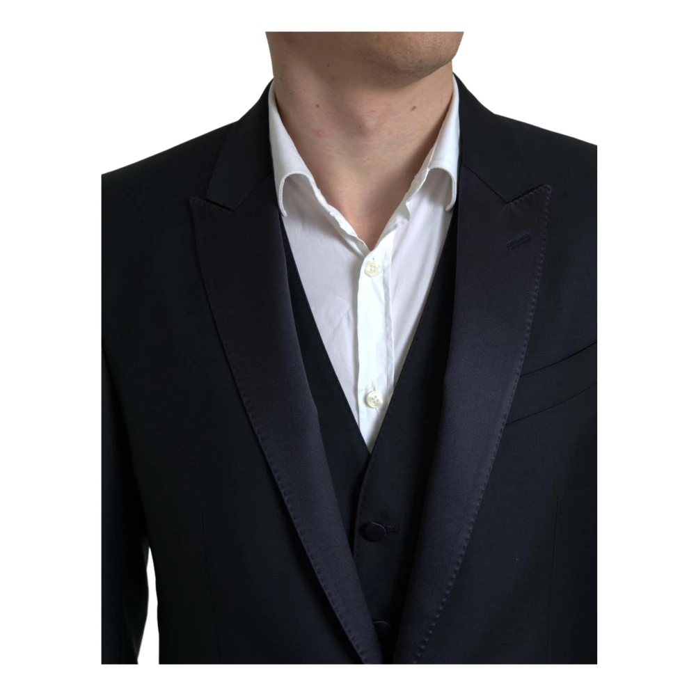 Dolce & Gabbana Blauw Slim Fit 2-Delig Pak Blue Heren