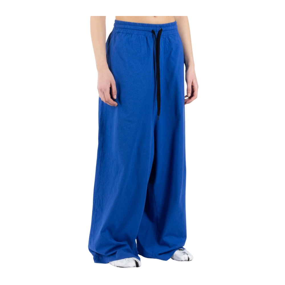 MM6 Maison Margiela Elektrisch Blauwe Jersey Sweatpants Blue Dames