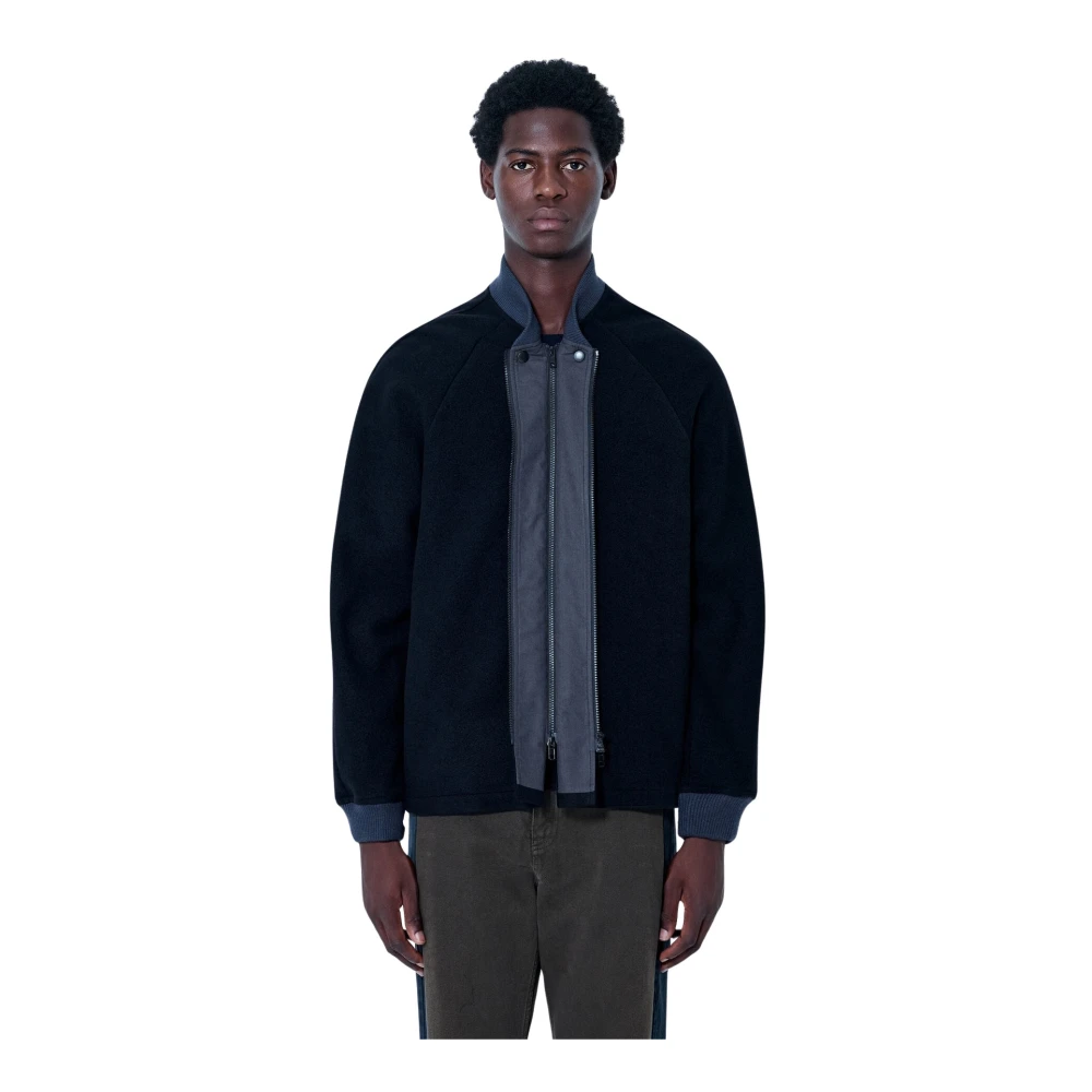 Maison Margiela , Bomber Jackets, Male, Black, L, Double Zippers Jacket