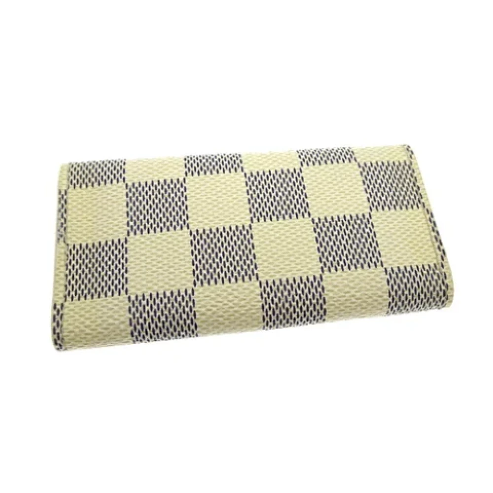 Louis Vuitton Vintage Pre-owned Fabric key-holders White Dames