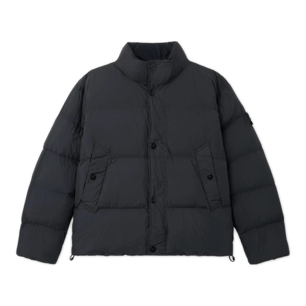 Stone Island , Down Jackets, Male, Black, 2XL, Short Down Jacket