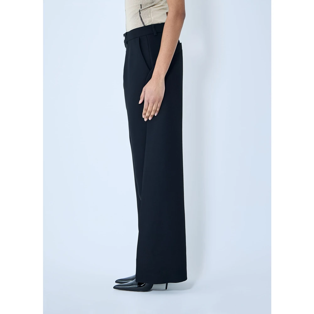 Jean Paul Gaultier Getailleerde broek met paneelconstructie Black Dames