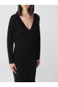 robe-midi-en-maille-a-col-v
