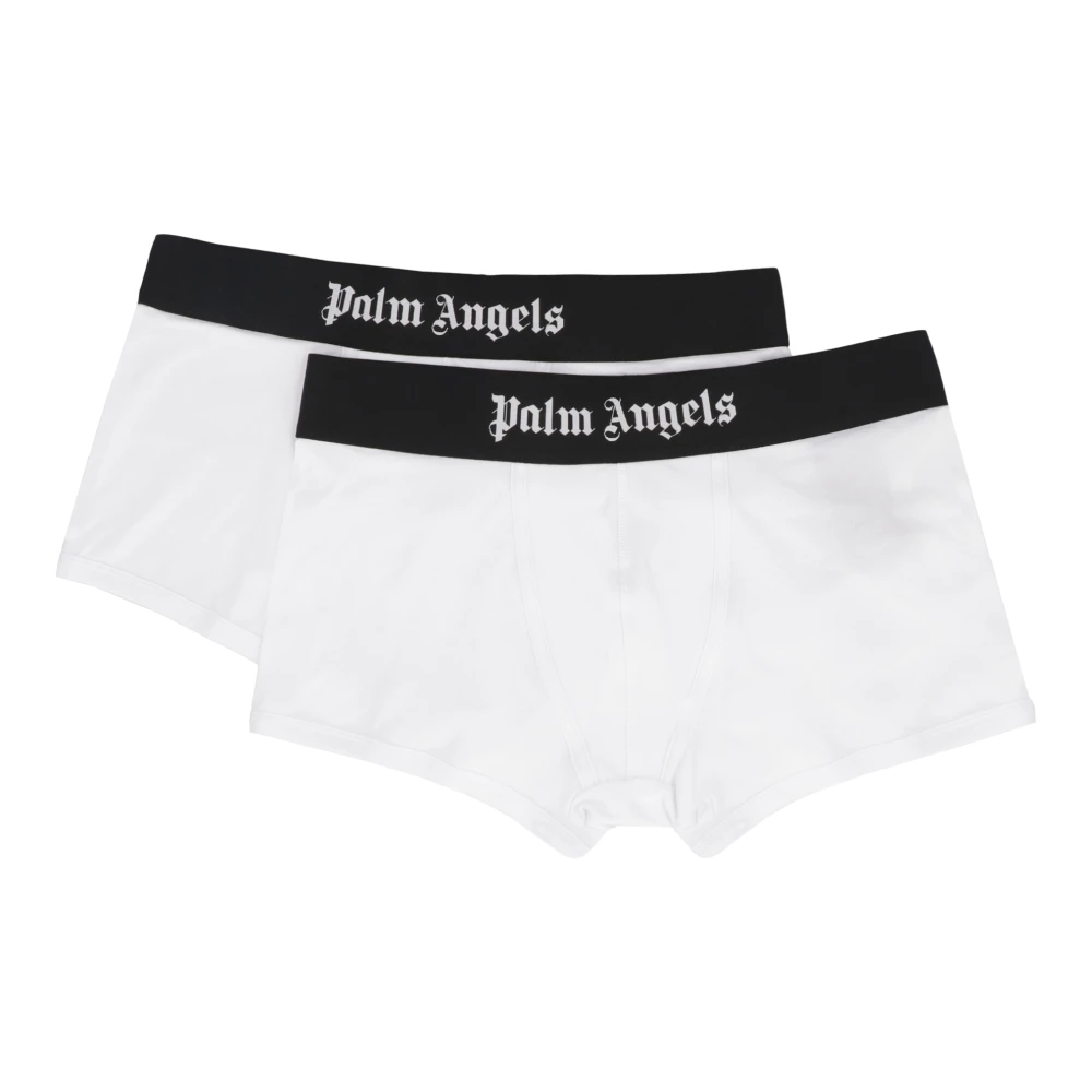 Palm Angels Stijlvolle katoenen boxershorts White Heren