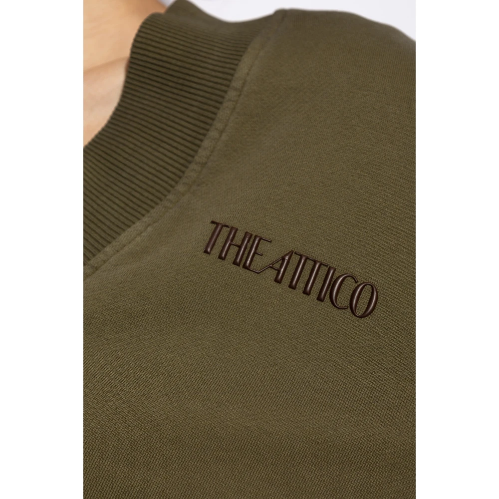 The Attico Jurk met logo Green Dames
