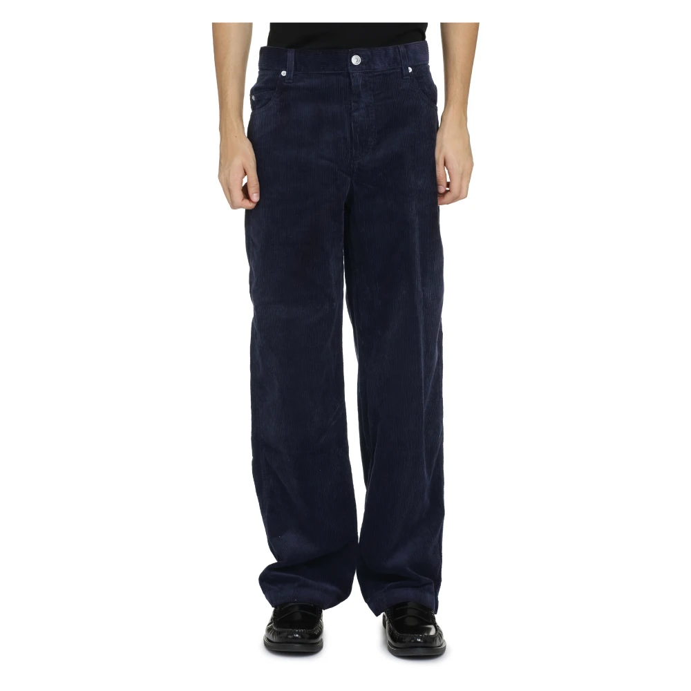 Isabel marant Jorje Corduroy Broek met Metalen Knopen Blue Heren