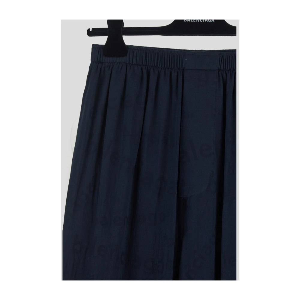 Balenciaga Wijde broek Black Dames