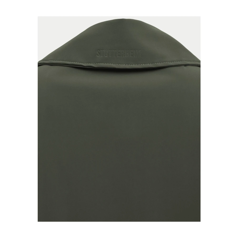 Stutterheim Matte Lange Regenjas met Aqua-Guard Zakken Green Dames