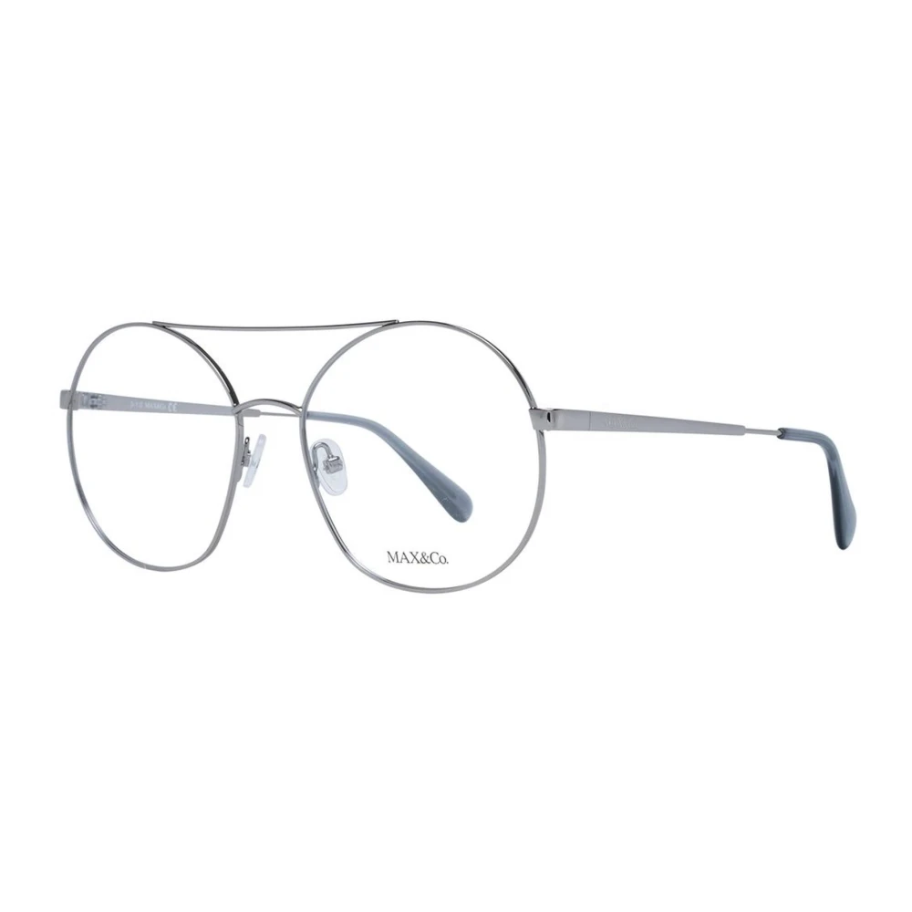 Max & Co Stijlvolle Grijze Metalen Optische Monturen Gray Dames