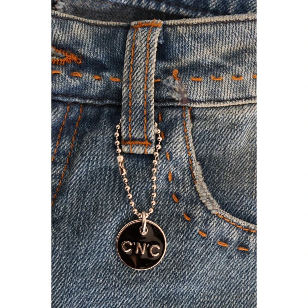 Costume National Blauwe Klassieke Rechte Jeans Blue Dames