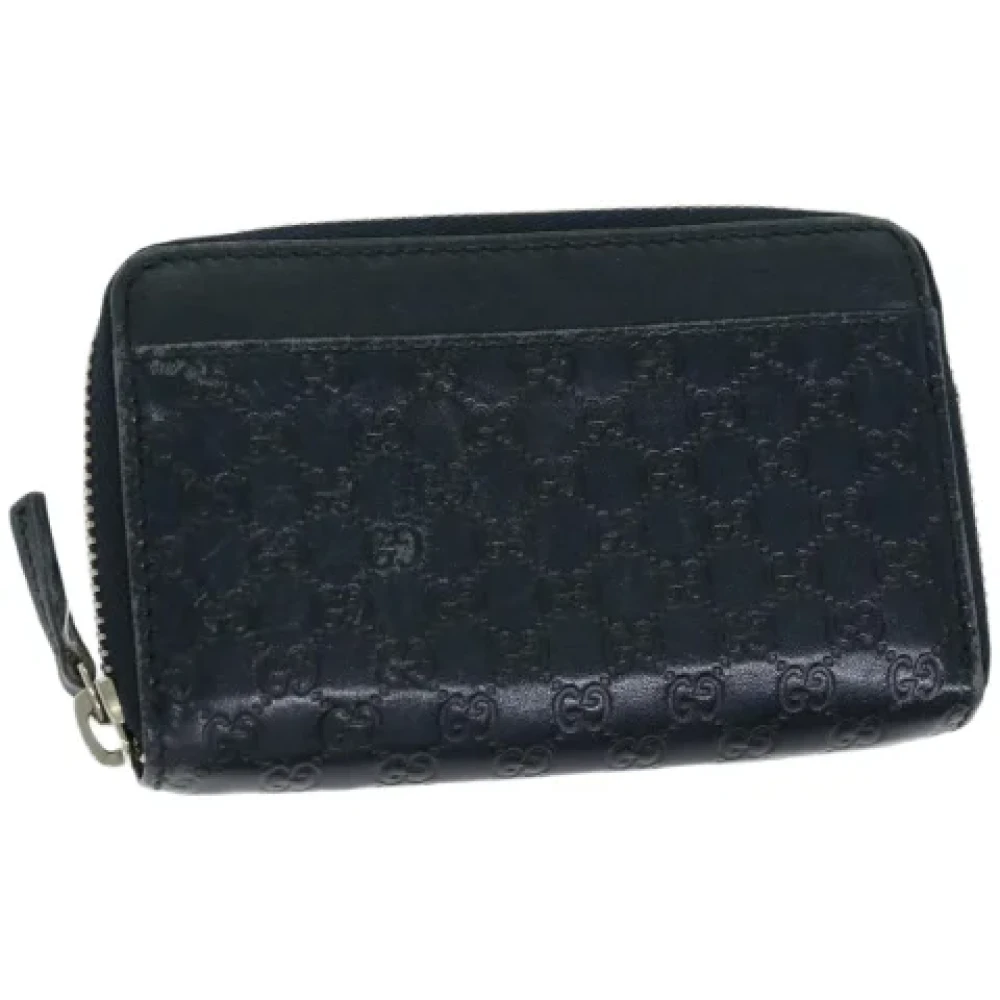 Gucci Vintage Pre-owned Canvas wallets Blue Dames