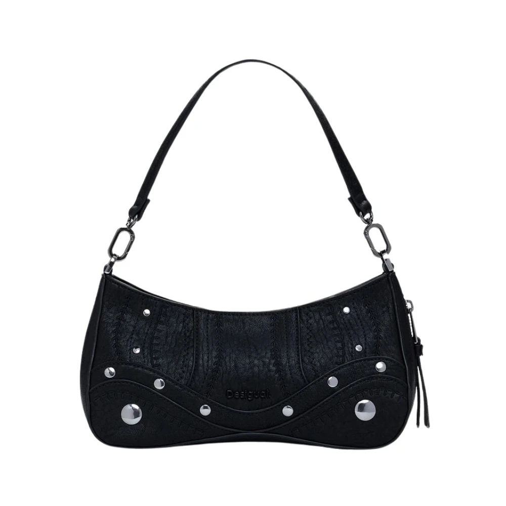 Desigual Vrouw Zwart Tassen Dames, One Size, E Dames Handtas Embro Patch Alsacia