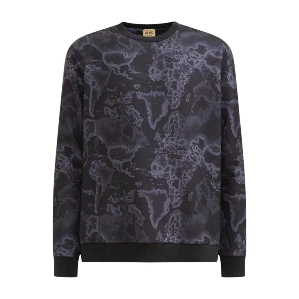 Alviero Martini 1a Classe Geo Night Zwarte Trui Black Heren
