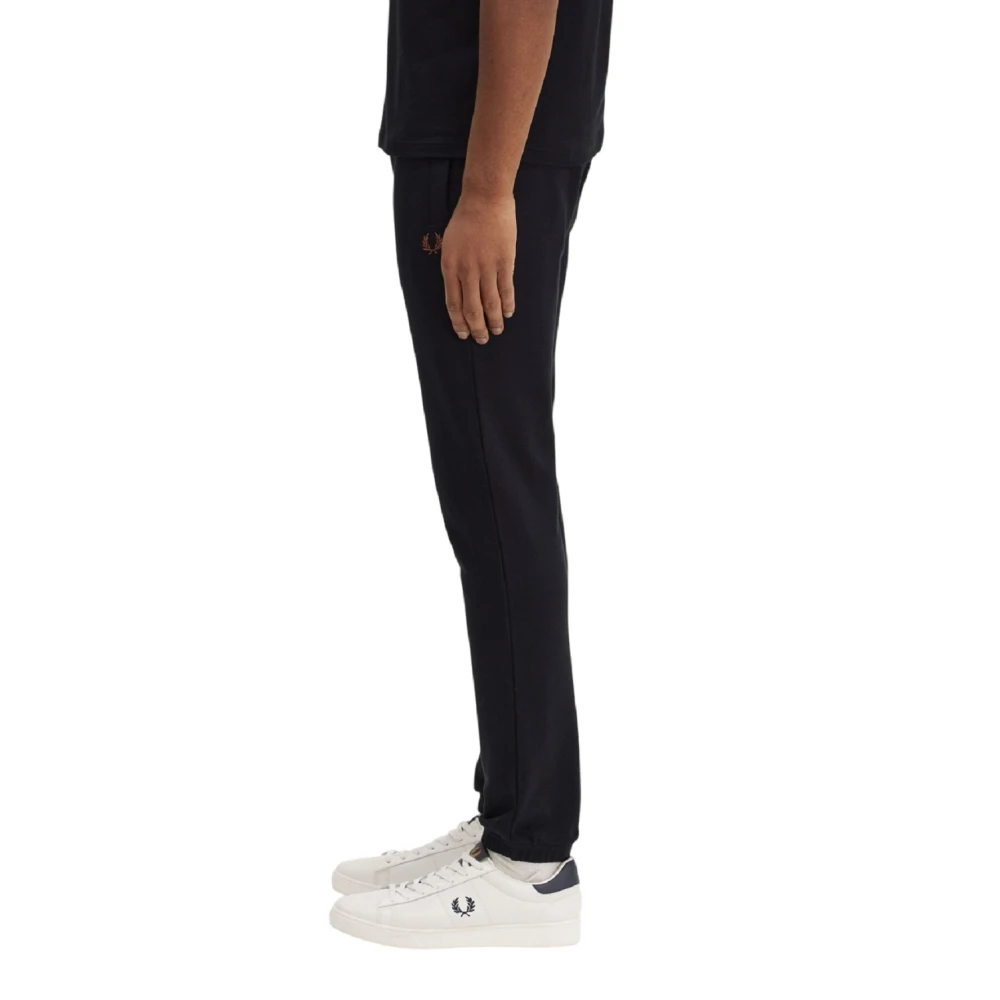 Fred Perry Premium French Terry Sportbroek Black Heren