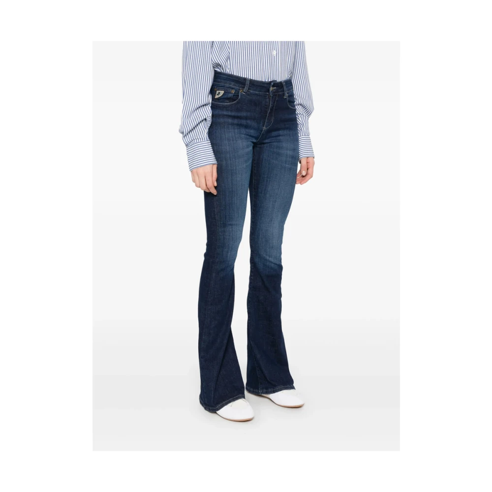 Lois Indigo Blauwe Klassieke Vijf Zakken Jeans Blue Dames