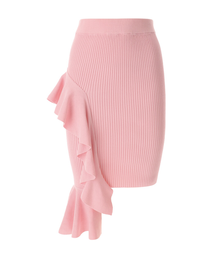 pink-high-waisted-ruffle-skirt
