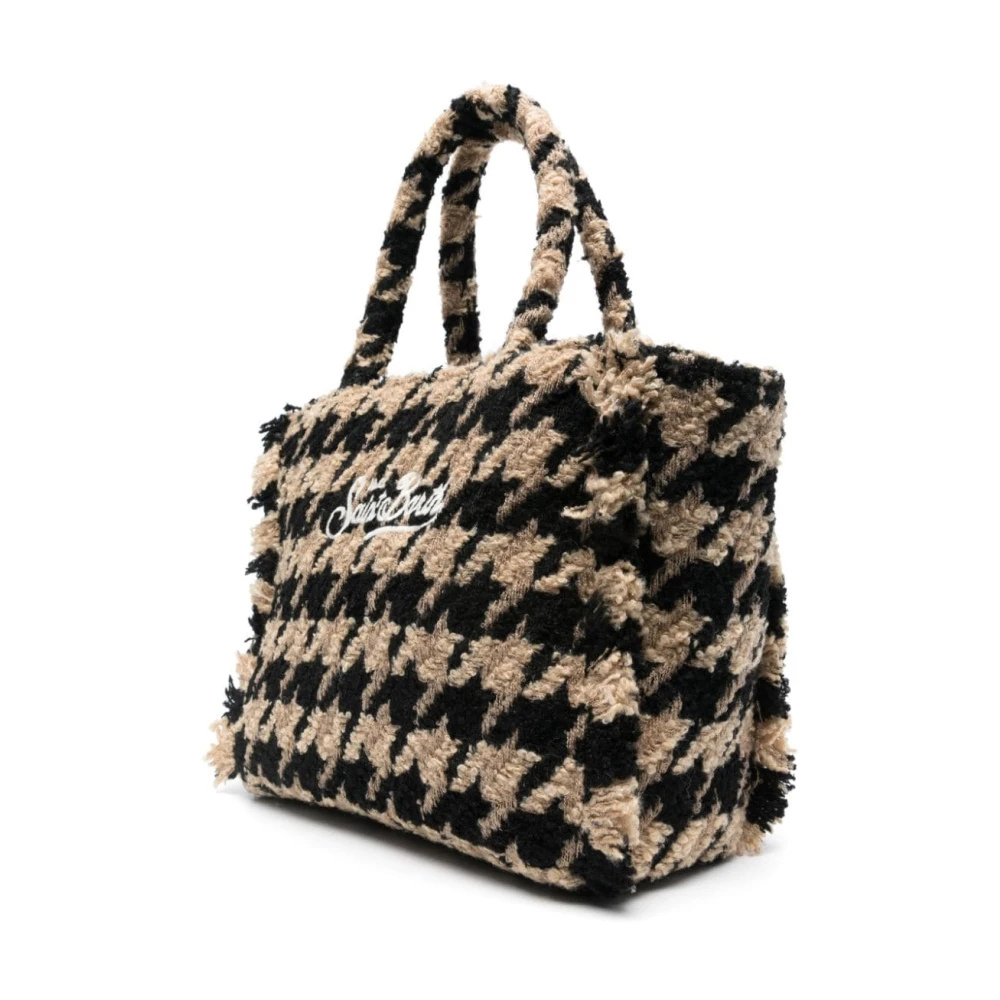 MC2 Saint Barth Bouclé Top Handtas Pied-de-poule Patroon Multicolor Dames