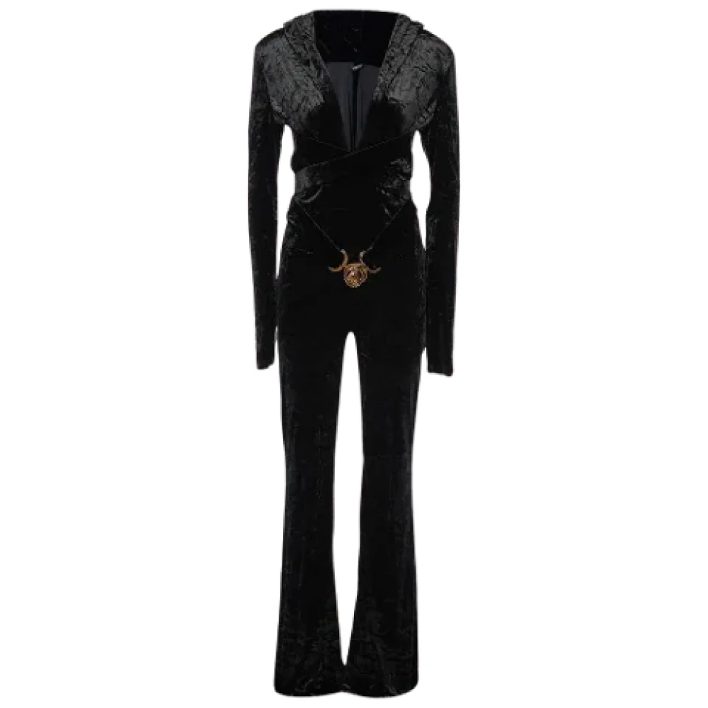 Versace Pre-owned Velvet dresses Black Dames