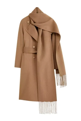 Light Double Face Lepage Scarf Coat