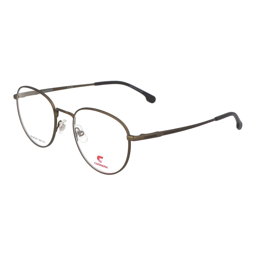 Carrera Italiaanse Stijl Ronde Metalen Bril Black Unisex